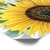 Poster Panneau de bienvenue pour Baby Shower Fleurs de so (Coin)