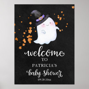 Poster Panneau de bienvenue pour Baby Shower Halloween av