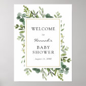 Poster Panneau de bienvenue pour Baby Shower sur le thème (Devant)