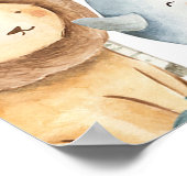 Poster Panneau de bienvenue pour baby shower sur les anim (Coin)