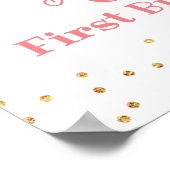 Poster Panneau de bienvenue pour camion citrouille rose (Coin)