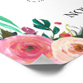 Poster Panneau de bienvenue pour célébration florale de l (Coin)