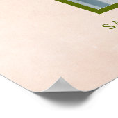 Poster Panneau de bienvenue pour célébration florale funé (Coin)