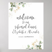 Poster Panneau de bienvenue pour dîner de répétition de m (Devant)