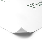 Poster Panneau de bienvenue pour dîner de répétition flor (Coin)