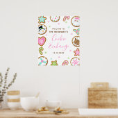 Poster Panneau de bienvenue pour échange de biscuits de N (Cuisine)