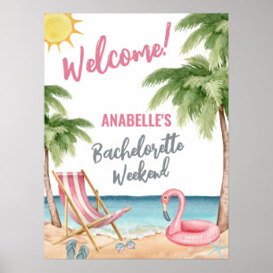 Poster Panneau de bienvenue pour enterrement de vie de je