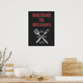 Poster Panneau de bienvenue pour fête d'anniversaire BBQ  (Cuisine)