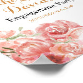 Poster Panneau de bienvenue pour fête de fiançailles citr (Coin)