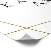 Poster Panneau de bienvenue pour funérailles avec eucalyp (Coin)