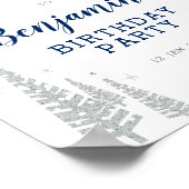 Poster Panneau de bienvenue pour garçon pour un anniversa (Coin)