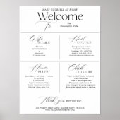 Poster Panneau de bienvenue pour hôte de location de vaca (Devant)
