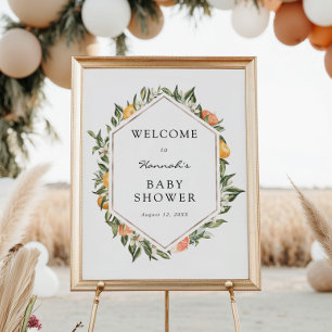Poster Panneau de bienvenue pour la baby shower Cuties