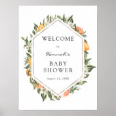Poster Panneau de bienvenue pour la Baby Shower Cuties (Devant)