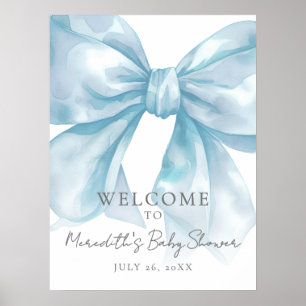 Poster Panneau de bienvenue pour la baby shower Thème Arc