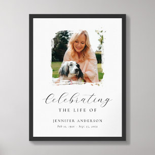Poster Panneau de Bienvenue pour la Célébration de la Vie