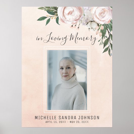 Poster Panneau de bienvenue pour la célébration de la vie (Devant)