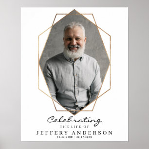 Poster Panneau de bienvenue pour la célébration de la vie
