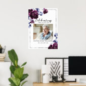 Poster Panneau de bienvenue pour la célébration de vie de (Bureau à domicile)