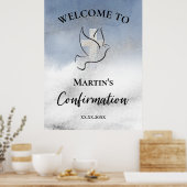 Poster Panneau de bienvenue pour la confirmation (Cuisine)