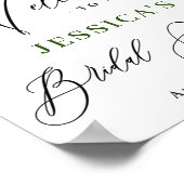 Poster Panneau de bienvenue pour la douche de mariage à l (Coin)