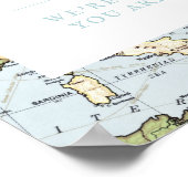 Poster Panneau de bienvenue pour la douche de mariée sur  (Coin)