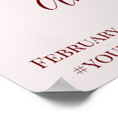 Poster Panneau de bienvenue pour la douche de mariée thé  (Coin)