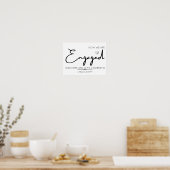 Poster Panneau de bienvenue pour la fête de fiançailles (Cuisine)