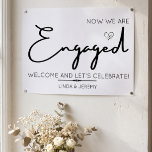 Poster Panneau de bienvenue pour la fête de fiançailles