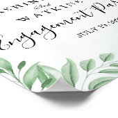 Poster Panneau de bienvenue pour la fête de fiançailles a (Coin)