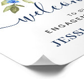 Poster Panneau de bienvenue pour la fête de fiançailles a (Coin)