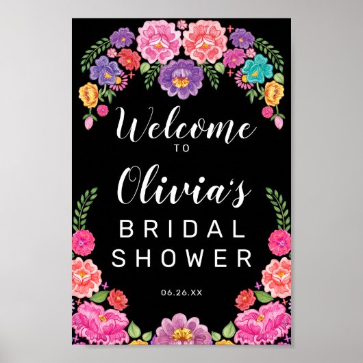 Poster Panneau de bienvenue pour la fête de mariage (Devant)