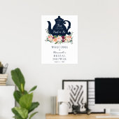 Poster Panneau de bienvenue pour la fête de mariage autou (Bureau à domicile)