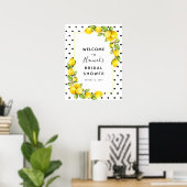 Poster Panneau de bienvenue pour la fête de mariage Lemon (Bureau à domicile)