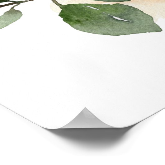 Poster Panneau de bienvenue pour la fête de mariage Orang (Coin)