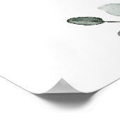 Poster Panneau de bienvenue pour la fête de mariage Poste (Coin)