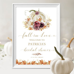 Poster Panneau de bienvenue pour la fête de mariage Tombe