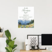 Poster Panneau de bienvenue pour la fête de retraite de l (Bureau à domicile)
