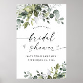 Poster Panneau de bienvenue pour la fête prénuptiale Post (Devant)