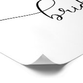 Poster Panneau de bienvenue pour la fête prénuptiale thèm (Coin)