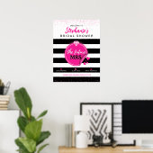 Poster Panneau de bienvenue pour la future Mme pour la fê (Bureau à domicile)