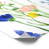 Poster Panneau de bienvenue pour la garden-party de maria (Coin)