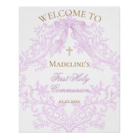 panneau de bienvenue pour la première communion so