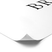 Poster Panneau de bienvenue pour la réception de mariage (Coin)