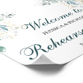 Poster Panneau de bienvenue pour la soirée de répétition (Coin)