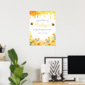 Poster Panneau de bienvenue pour le 1er anniversaire de F (Bureau à domicile)