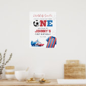 Poster Panneau de bienvenue pour le 1er anniversaire de f (Cuisine)