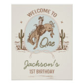 Poster Panneau de bienvenue pour le 1er anniversaire de L (Devant)