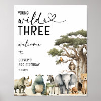 Panneau de bienvenue pour le 3ème anniversaire de 