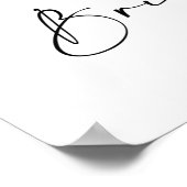 Poster Panneau de bienvenue pour le bridal shower Bohemia (Coin)